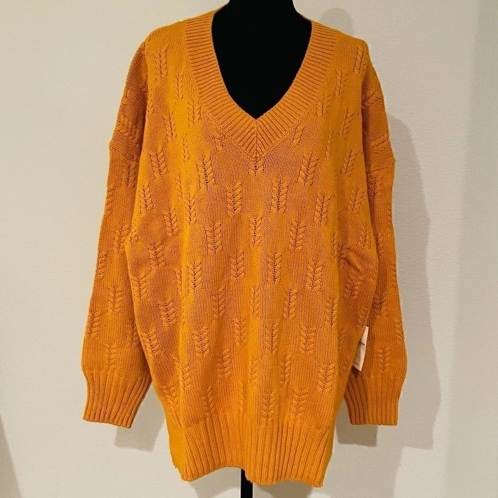 NWT Lucky Brand Braided Stitch Pullover Sweater